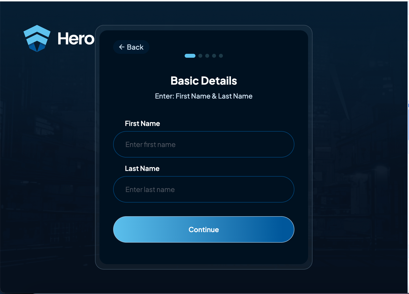 Basic Details Form